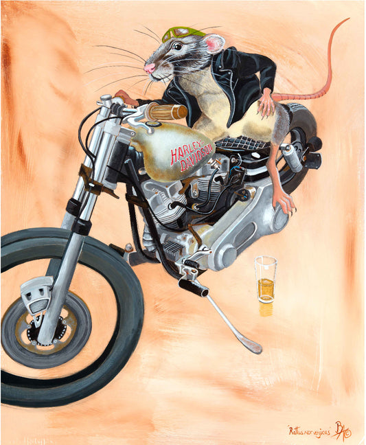 'Rat Bike' Original Painting