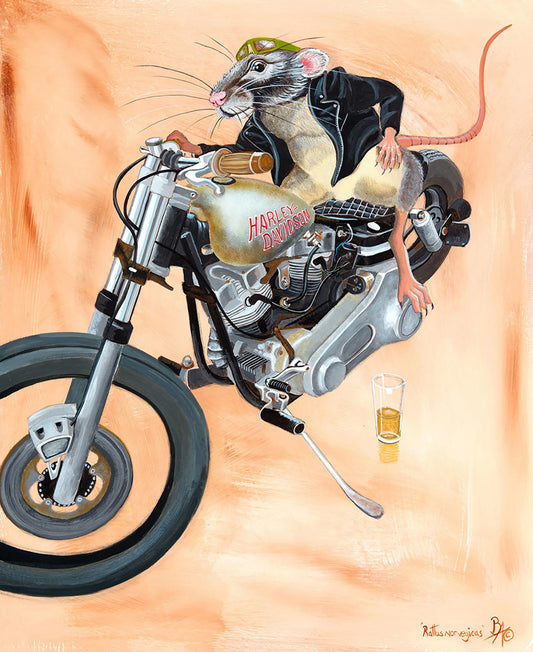 'Rat Bike' Limited Edition Giclée Art Print