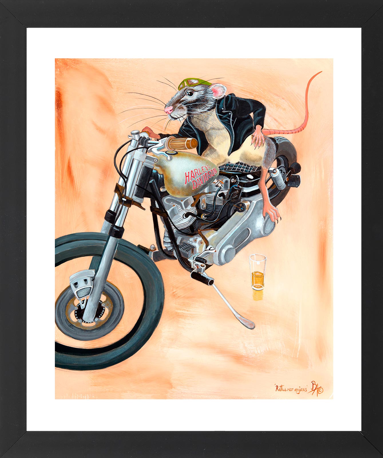 'Rat Bike' Limited Edition Giclée Art Print