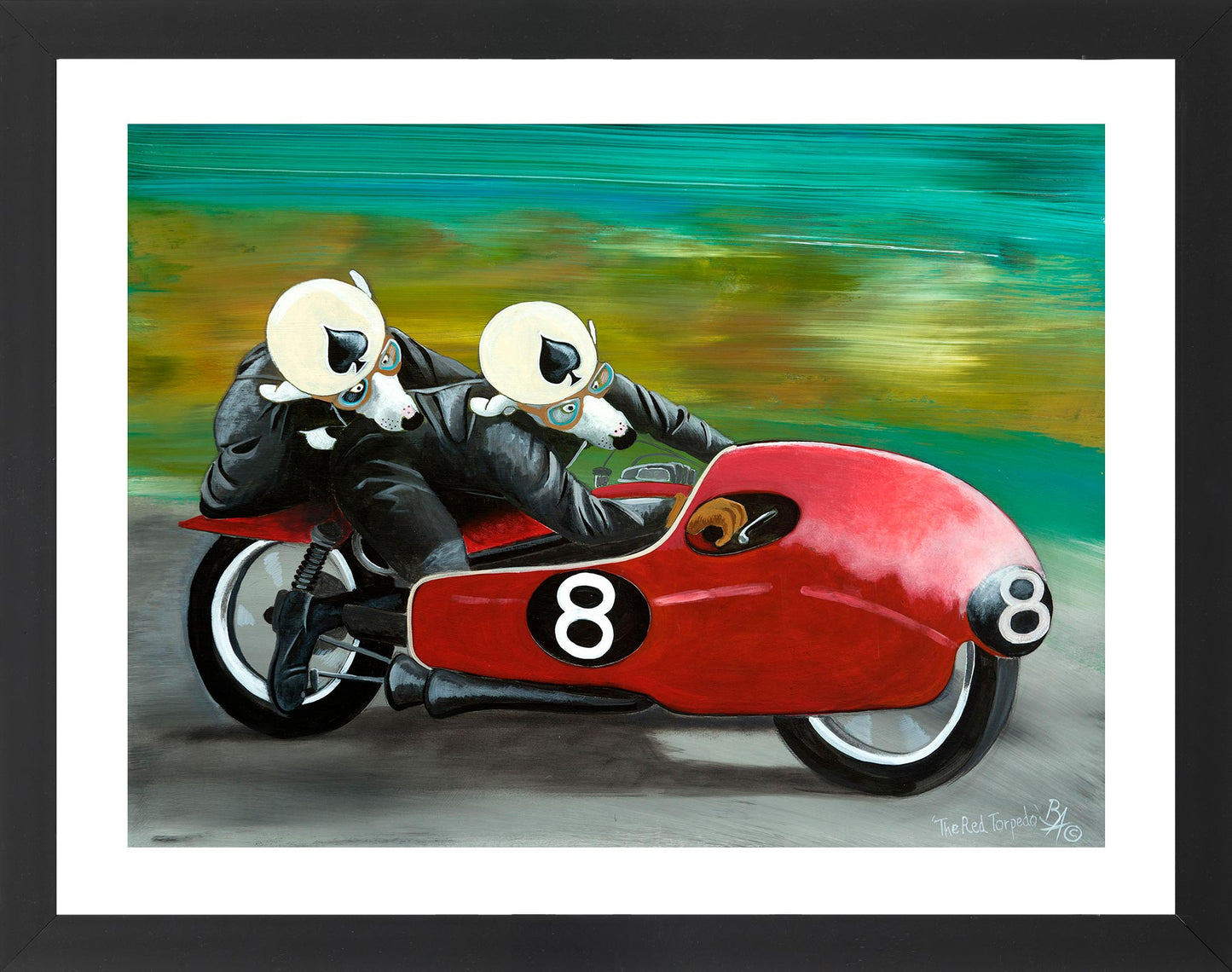 'Terrier Racing' Limited Edition Giclée Art Print